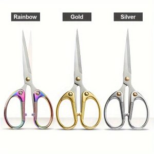 3PC Office Stationery Scissors, Multi-functional Stainless Steel Paper Cutting Scissors, Children's Student Handmade Scissors, Mini Scissors Suitable For Home Kitchen, School, Office Use Tool Scissors