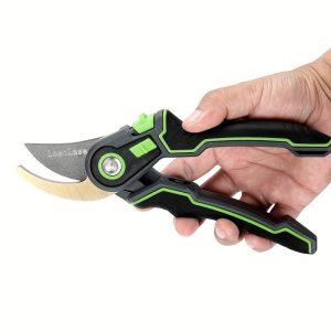 Adjustable Garden Pruning Shears - Ergonomic Handle, Garden Pruners, Pruning Shears for Gardening Heavy Duty with Rust Proof Stainless Steel Blades Garden Pruners Sharp Durable Blades, Safety Lock - Ideal for Trimming Plants, Branches, And Flowers